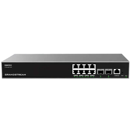 Сетевой коммутатор Grandstream GWN7811, 8x 10/100/1000 Мбит/с
