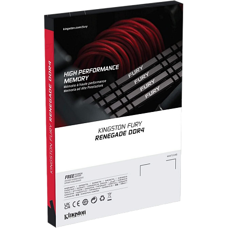 32GB DDR4-3600MHz Kingston FURY Renegade (KF436C18RB/32), CL18-22-22, 1.35V, Black