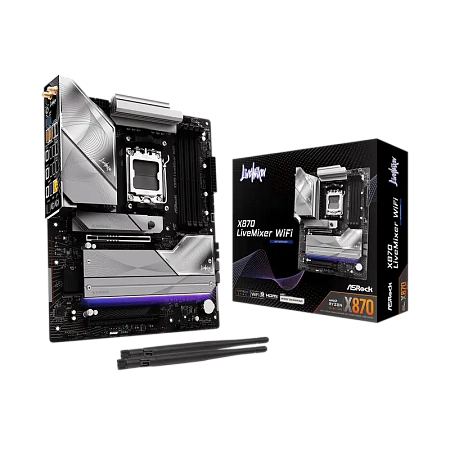 Материнская плата ASRock X870 LIVEMIXER WIFI, AM5, AMD X870, ATX