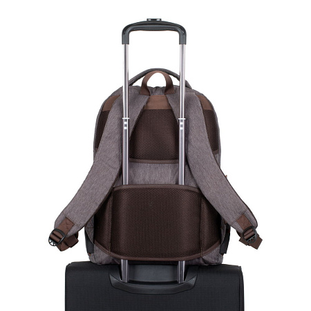 Backpack Rivacase 7761, for Laptop 15,6" & City bags, Mocha