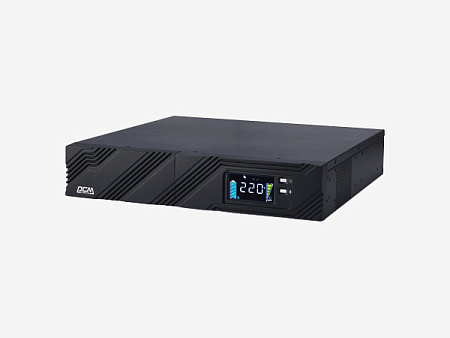 UPS PowerCom SPR-1000, 1000VA/800W, Tower/Rack 2U, Smart Line Int.,Sinewave, LCD, AVR, USB,8xIEC C13
