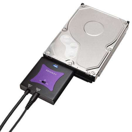 3.5" / 2.5"  to USB3.1 Gen2  Adapter for SATA HDD/SSD, Century "CRASU31", PSU