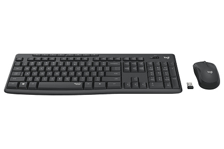 Wireless Keyboard & Mouse Logitech MK295 Silent, Media сontrols, Spill-resistant, 1000dpi, 3 buttons