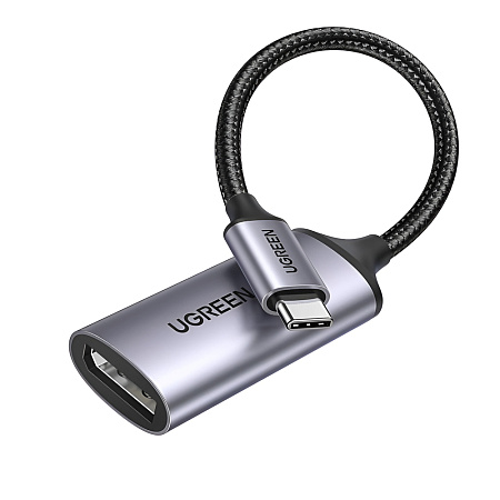 UGREEN Adapter Type-C 3.0 to DisplayPort 1.4 8K@60Hz 0.1M | CM654, Gray