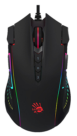 Gaming Mouse Bloody J90s, 100-8000 dpi, 12 buttons, 150IPS, 25G, 104g, Ambidextrous, Programmable, X