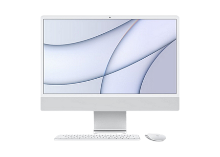Моноблок Apple iMac A2438, M1 with 8-core CPU and 8-core GPU, 16ГБ/1024Гб, macOS Big Sur, Серебристый
