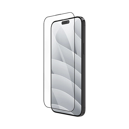 Helmet Diamond Glass 5D iPhone 15, Black Helmet Diamond Glass 5D iPhone 15, Black