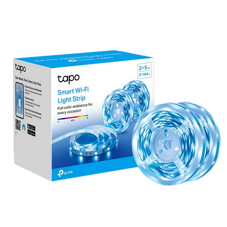 TP-LINK "Tapo L900-5", Smart Wi-Fi LED Dimmable Strip, Multicolor, 5 Meters