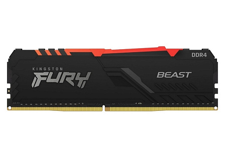 16GB DDR4-2666MHz Kingston FURY Beast RGB (KF426C16BB1A/16), CL16-18-18, 1.2V, Intel XMP 2.0, Black 16GB DDR4-2666MHz Kingston FURY Beast RGB (KF426C16BB1A/16), CL16-18-18, 1.2V, Intel XMP 2.0, Black