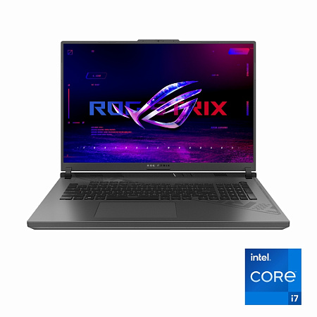 Игровой ноутбук 18" ASUS ROG Strix G18 G814JU, Eclipse Gray, Intel Core i7-13650HX, 16Гб/1024Гб, Без ОС