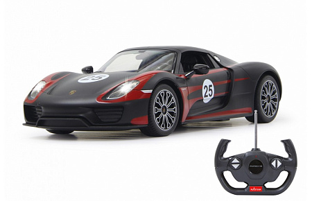 Радиоуправляемая игрушка Rastar PORSCHE 918 Spyder Performance, 1:14, Чёрный (70770)
