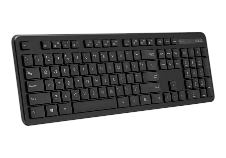 Wireless Keyboard & Mouse Asus CW100, 12 Fn keys, Slim, Low Profile, Low-noise, 800-1600dpi, 3 butto