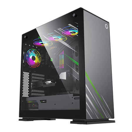 Case EATX GAMEMAX VEGA Pro, w/o PSU, 0.8/1.2mm, 1x120mm ARGB, ARGB Hub, Dual Side Tempered Glass, Du
