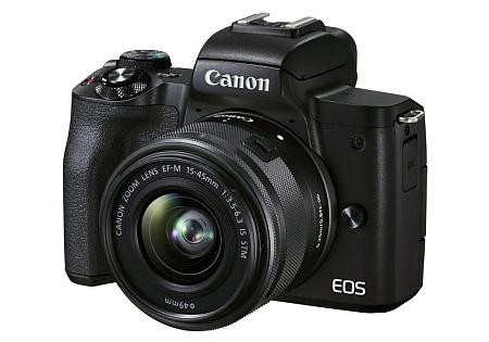 Беззеркальный фотоаппарат Canon EOS M50 Mark II + EF-M 15-45 IS + EF-M 55-200 IS, Чёрный