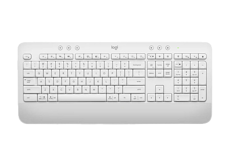 Wireless Keyboard & Mouse Logitech MK650, Quiet typing, Palm rest, Media сontrols, 4000dpi, 5 button