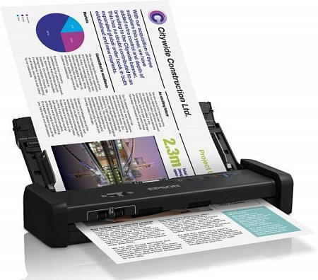 Мобильный Сканер Epson B11B241401, A4, Чёрный