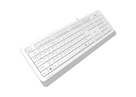 Keyboard A4Tech FK10, Multimedia Hot Keys, Laser Inscribed Keys , Splash Proof, 1.5m, USB, EN/RU/RO,