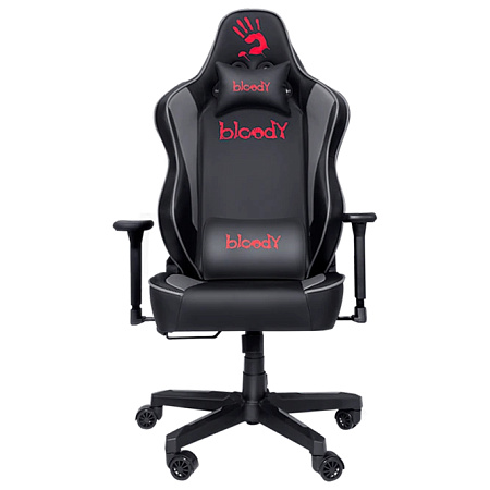 Gaming Chair Bloody GC-330, Maximum load 150 kg, 3D Armrest, Headrest & Lumbar cushion, Black/Grey