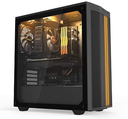 Case ATX be quiet! Pure Base 500 DX, w/o PSU, 3x140mm, 2xARGB Strips, Tempered Glass, Dust filters, 