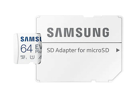 Карта памяти Samsung EVO Plus MicroSD, 64Гб (MB-MC64KA/EU)