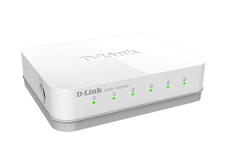 .5-port 10/100/1000Mbps Switch D-Link "DGS-1005A/D1A", Plastic Case