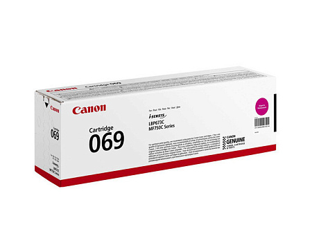 Картридж Canon Laser Cartridge CRG-069, Magenta, Пурпурный