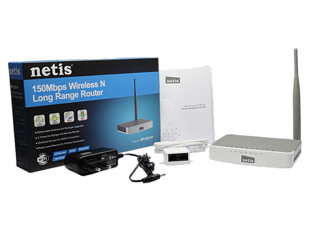 Wi-Fi N Netis Router, "WF2501P", 150Mbps, POE, 1x5dBi Detachable Antenna Wi-Fi N Netis Router, "WF2501P", 150Mbps, POE, 1x5dBi Detachable Antenna