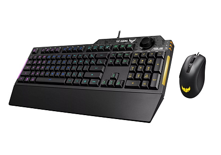 Клавиатура и мышь ASUS TUF K1/M3, Проводное, Чёрный
