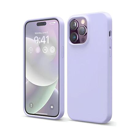 Helmet Case Liquid Silicone iPhone 14 Pro, Purple Helmet Case Liquid Silicone iPhone 14 Pro, Purple