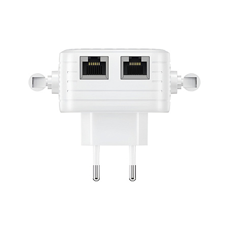 BAVIN Wi-Fi Signal Booster 1200Mbps, Dual Band (2.4G + 5G), 4 External Antennas, AP/Repeater Mode, White