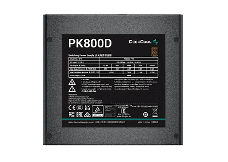 Power Supply ATX 800W Deepcool PK800D, 80+ Bronze, 120mm, Active PFC, DC/DC, Flat cable design