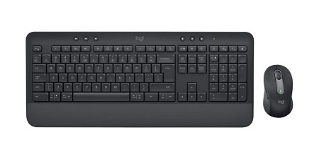 Wireless Keyboard & Mouse Logitech MK650, Quiet typing, Palm rest, Media сontrols, 4000dpi, 5 button