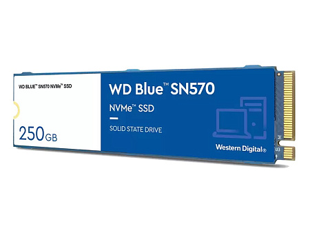 .M.2 NVMe SSD    250GB WD  Blue SN570 [PCIe 3.0 x4, R/W:3300/1200MB/s, 190/210K IOPS, TLC BiCS5]