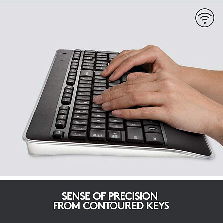 Клавиатура Logitech K800, Беспроводное, Чёрный