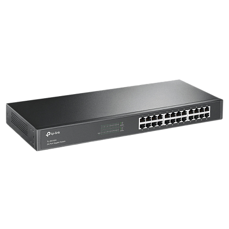 24-port 10/100/1000Mbps Switch TP-LINK "TL-SG1024", 1U 19" Rack Mount, Metal Case