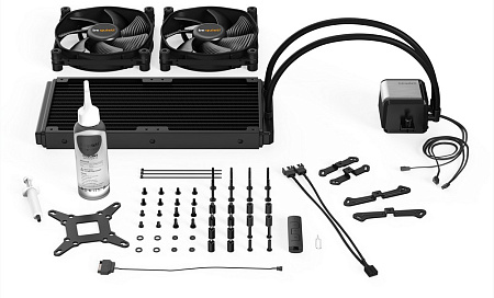 AIO Liquid Cooling be quiet! "Pure Loop 280mm" (22-38.1dB, 2x140mm, PWM, 2000RPM, White LED, 1220g.)