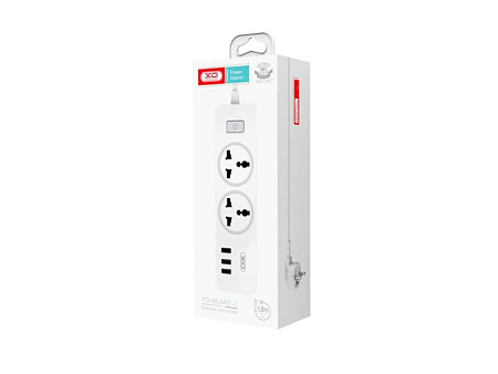 XO Extension cord socket 1.8M, 10A,  WL04 White