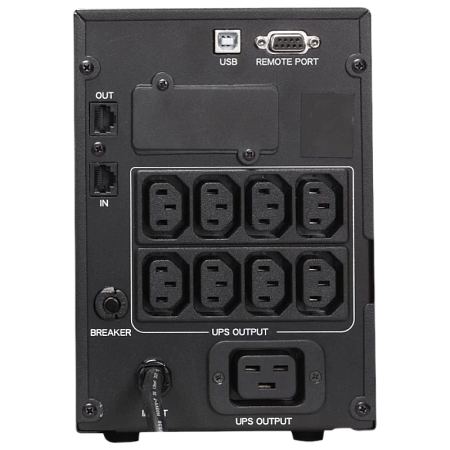 UPS PowerCom SPT-2000, 2000VA/1600W, Smart Line Interactive, Pure Sinewave, LCD, AVR, USB, 8xIEC