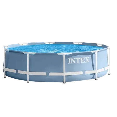 Каркасный бассейн Intex Metal Frame, 6503л, Серый, 26710