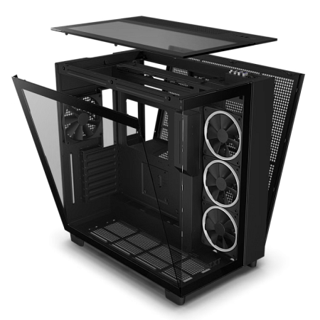 Case ATX NZXT H9 Elite, 3x120mm RGB & 1x120mm, RGB Hub, Dual-Chamber, Front&Side&Top Tempered Glass,