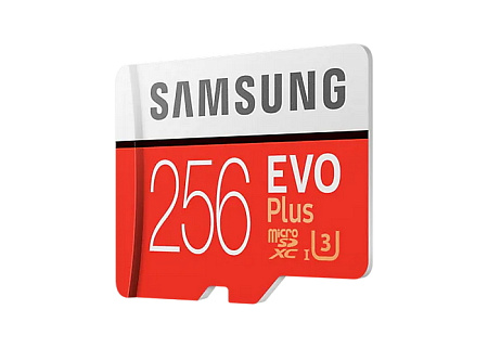 Карта памяти Samsung EVO Plus MicroSD, 256Гб (MB-MC256HA/RU)