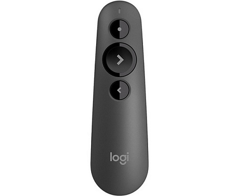 Presenter Logitech R500s, Class 2 Laser, Range: 20m, Bluetooth/2.4 Ghz, 1xAAA, Graphite