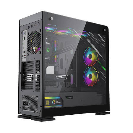 Case EATX GAMEMAX VEGA Pro, w/o PSU, 0.8/1.2mm, 1x120mm ARGB, ARGB Hub, Dual Side Tempered Glass, Du