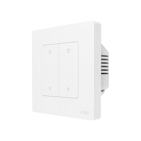 Moes Zigbee Star Ring Smart Dimmer Switch 2 Gang (Neutral Required), White