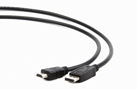 Видеокабель Cablexpert CC-DP-HDMI-6, DisplayPort (M) - HDMI (F), 1,8м, Чёрный