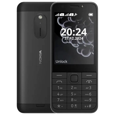 Мобильный телефон Nokia 230 (2024), Чёрный, iphone, xiaomi, samsung, oppo, чехол, стекло