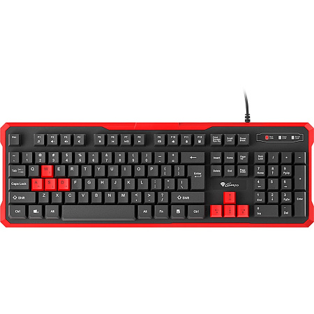 Genesis Keyboard Rhod 110, RU Layout, Red Genesis Keyboard Rhod 110, RU Layout, Red