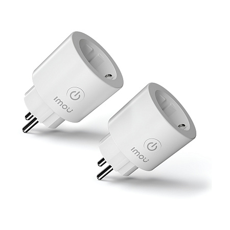 imou Smart Plug with Energy Monitoring Wi-Fi/Matter 220-240V 16A (2pcs), White imou Smart Plug with Energy Monitoring Wi-Fi/Matter 220-240V 16A (2pcs), White