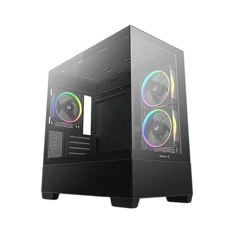 Компьютерный корпус Deepcool CG380 3F, Mini-Tower, Без блока питания, Чёрный