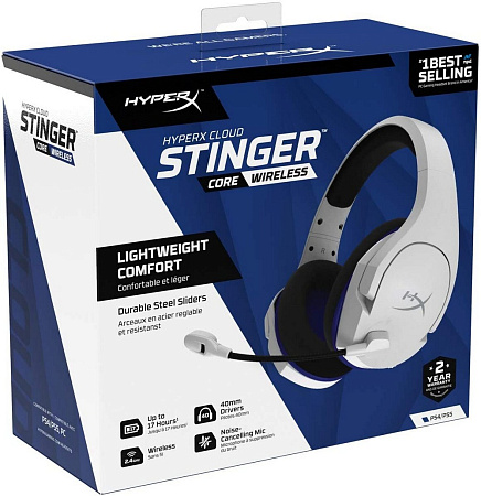 Gaming Wireless Headset Cloud Stinger Core PS5, 40mm driver, 16 Ohm, 20-20kHz, 95.5db, 240g, 17h, On